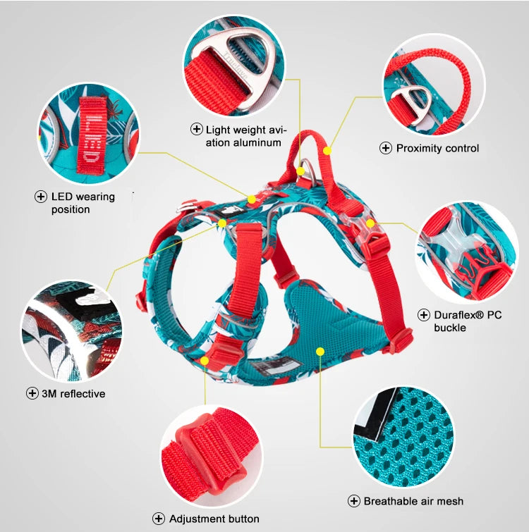 Dog Harness Reflective Nylon