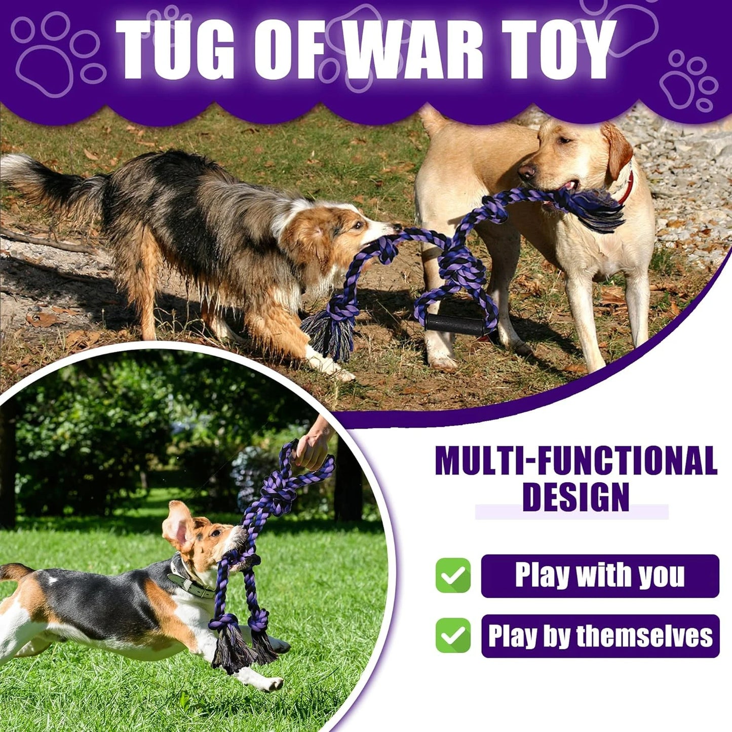 Indestructible Yellow Tough War Dog Toy