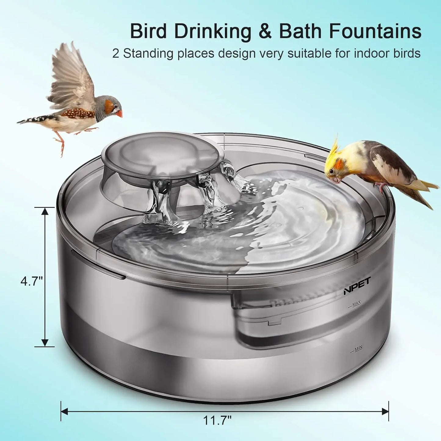 1.3Gallon/5L Large Automatic Pet Water Dispenser