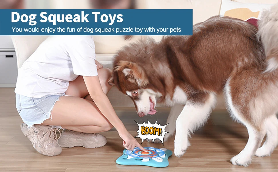 Interactive Dog Treat Puzzle Toys