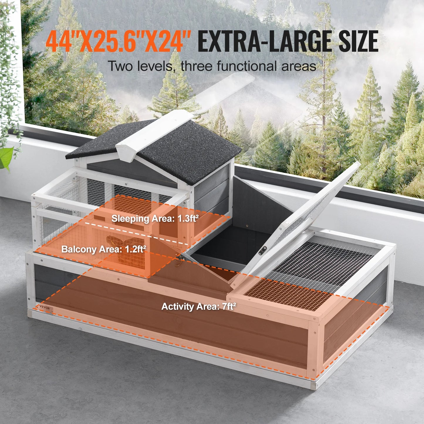 3-Room Tortoise House