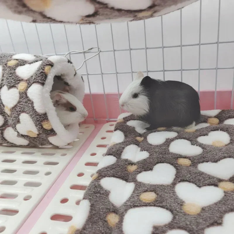 Warm ultra-soft plush tunnel nest