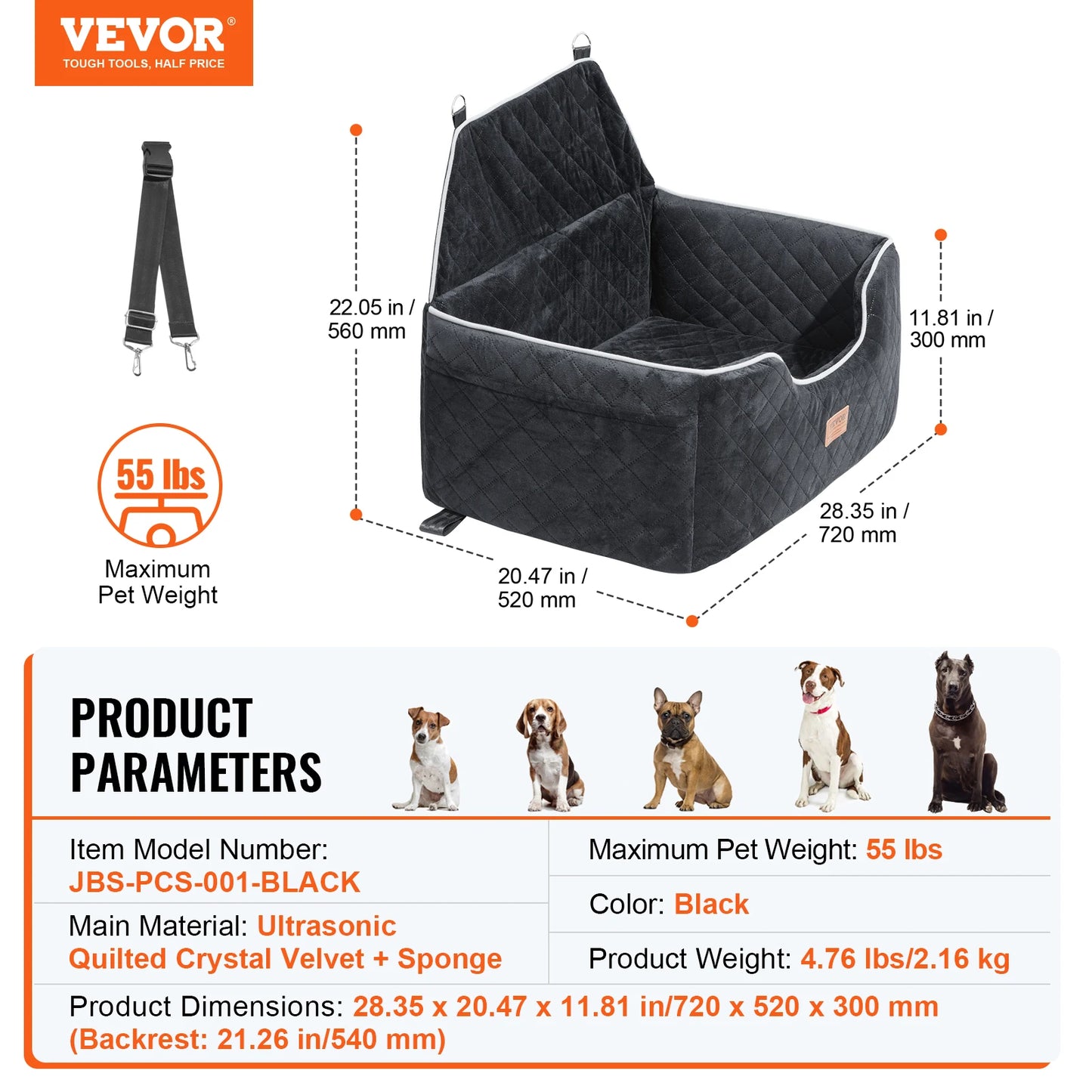 Dog Booster Seat for Car