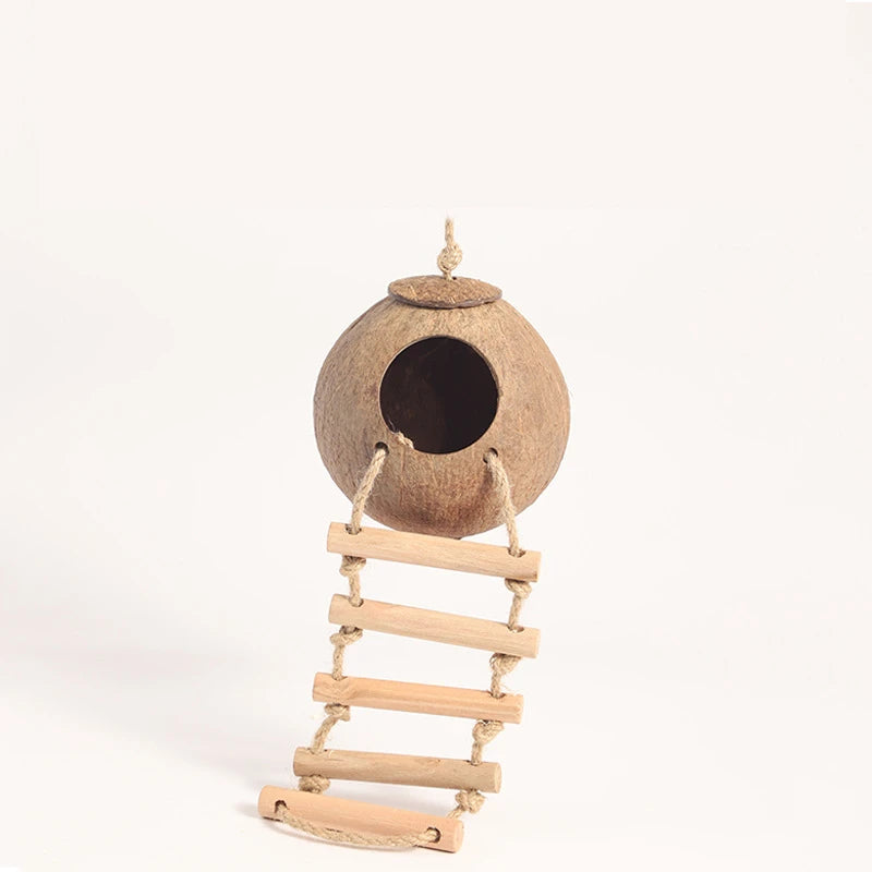 Natural Small Pet Coconut Hideout House