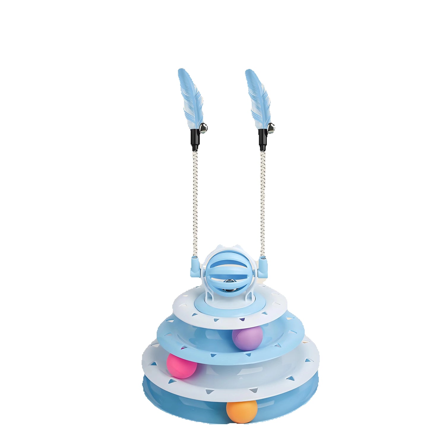 Cat Toy - Interactive Spinning Track with LED Balls