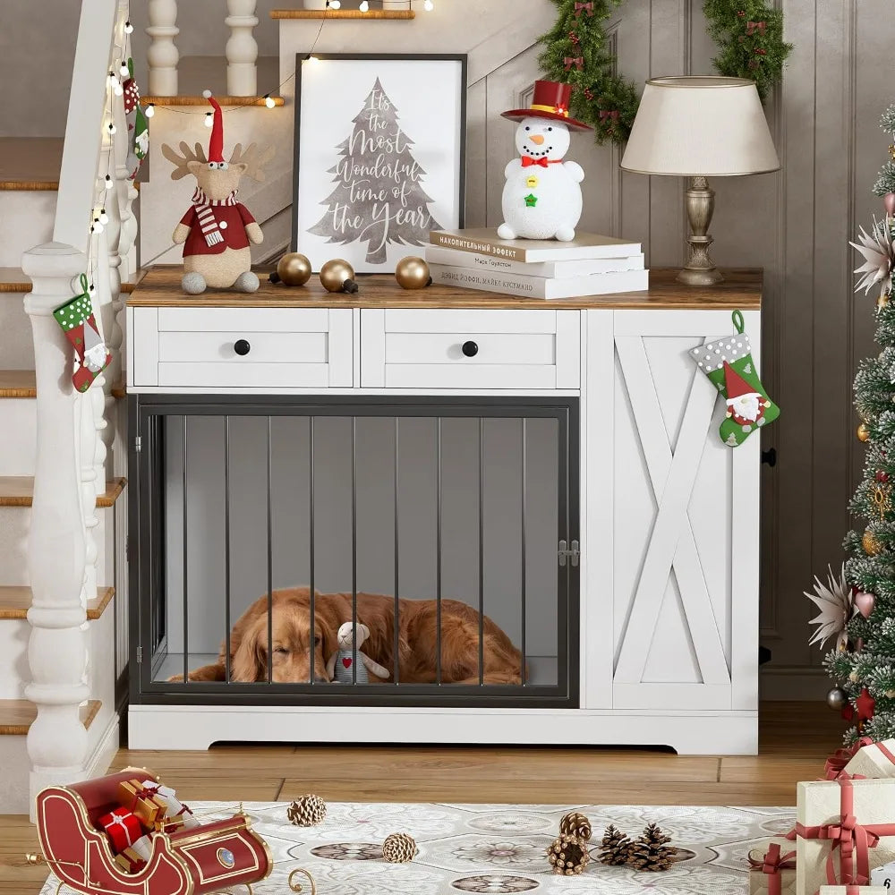 Dog Kennel Furniture with Double Doors