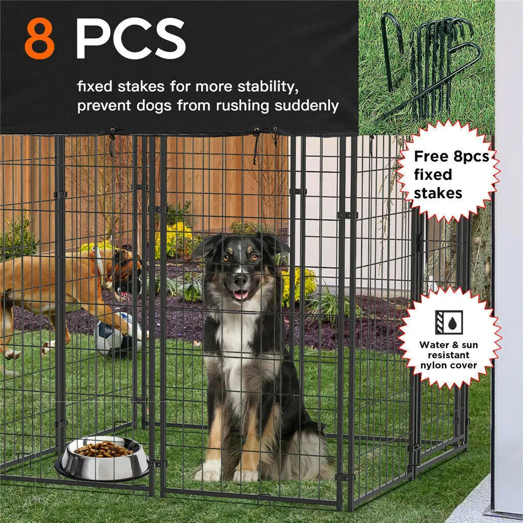 Pet Run Enclosure with Roof