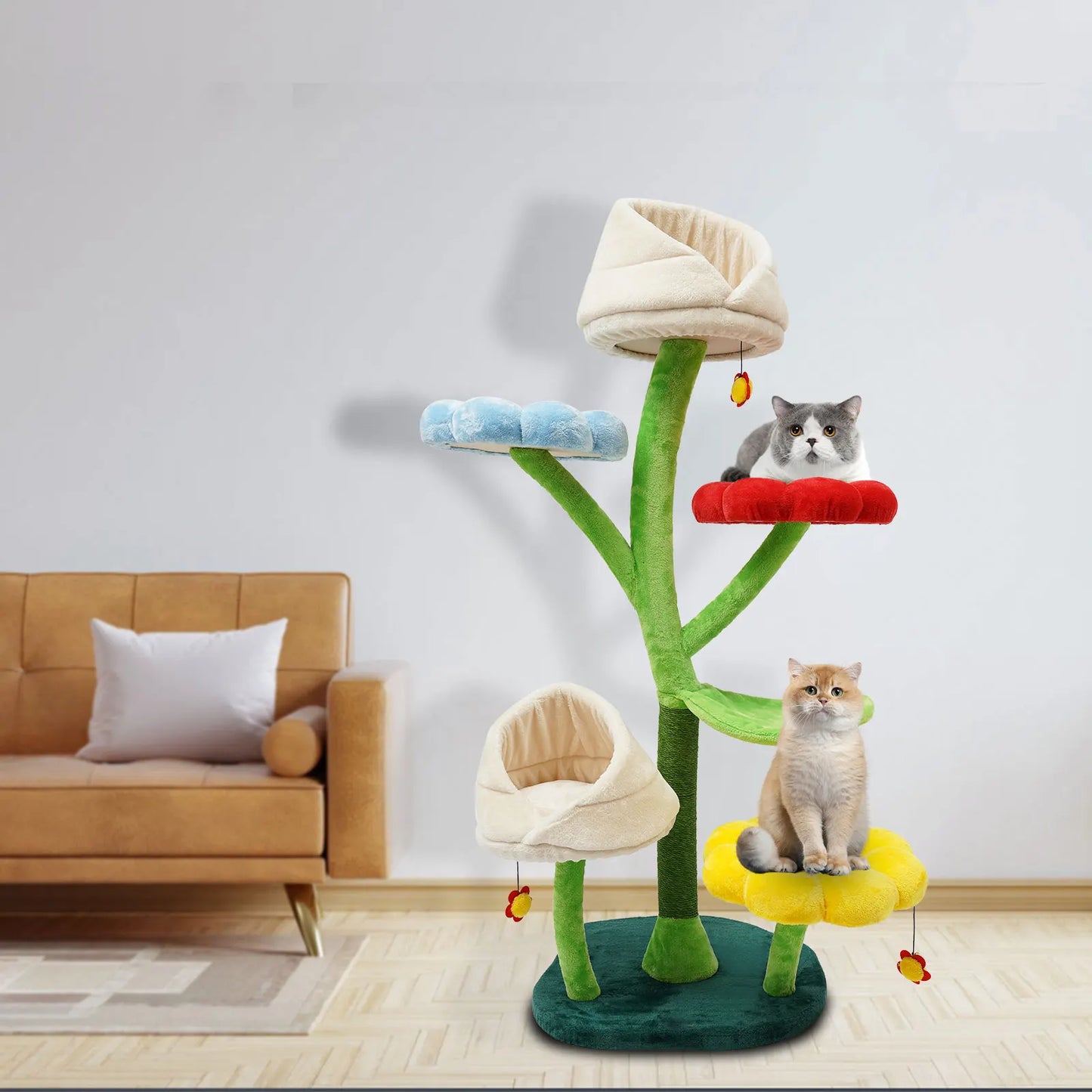 Cat Tree 6-Level Flower