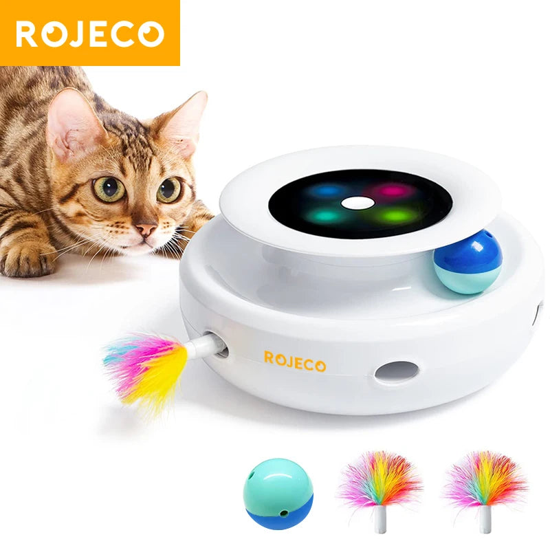 Automatic Feather Fun Ball Toy Set
