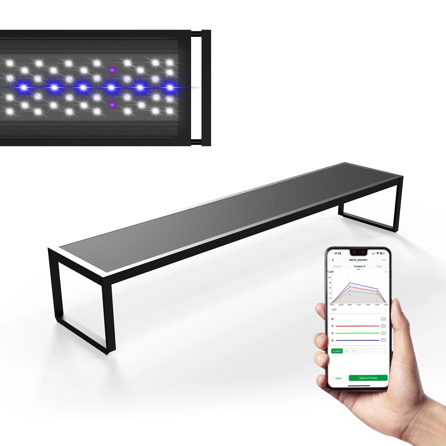 Auto Aquarium LED Light with App-Controlled
