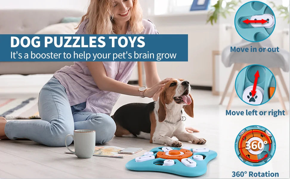 Interactive Dog Treat Puzzle Toys