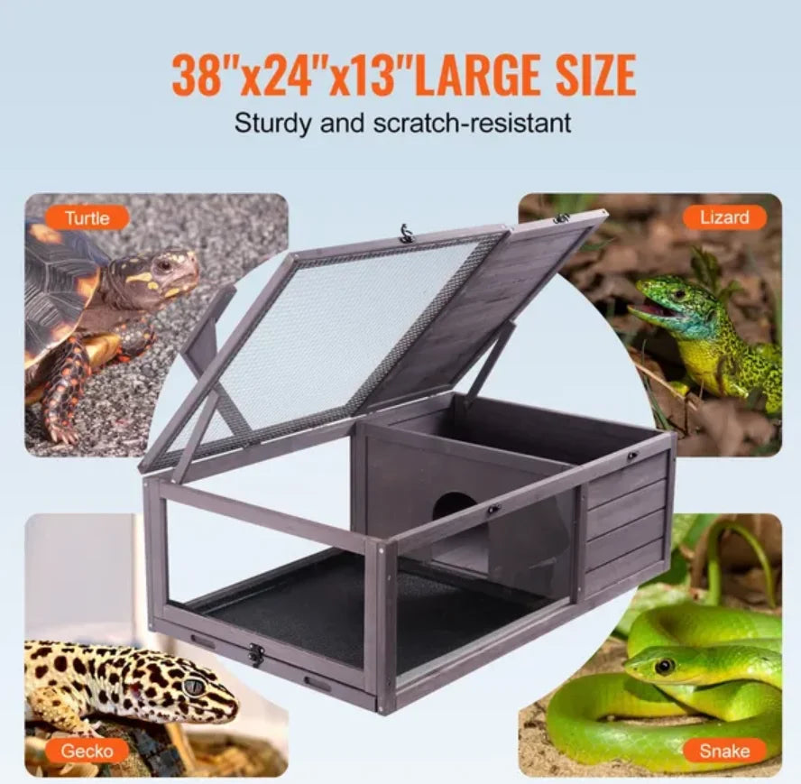 Tortoise Habitat Wooden