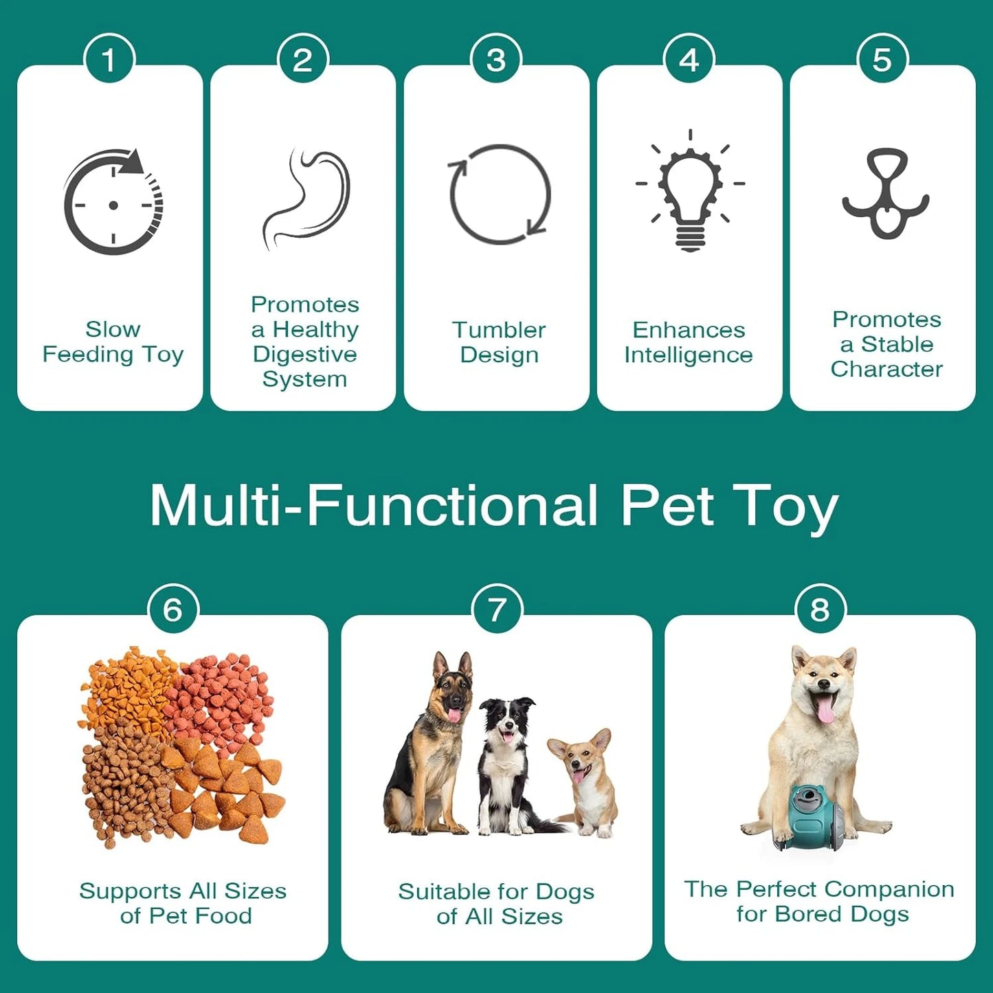 Interactive Level 1 dog puzzle toy for mental stimulation