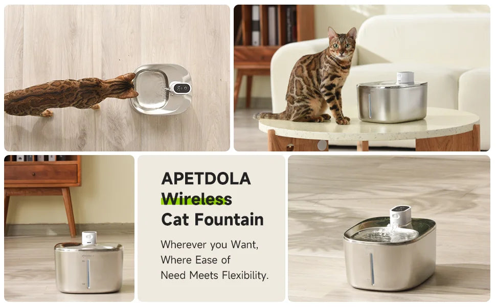 4L Wireless Water Fountain