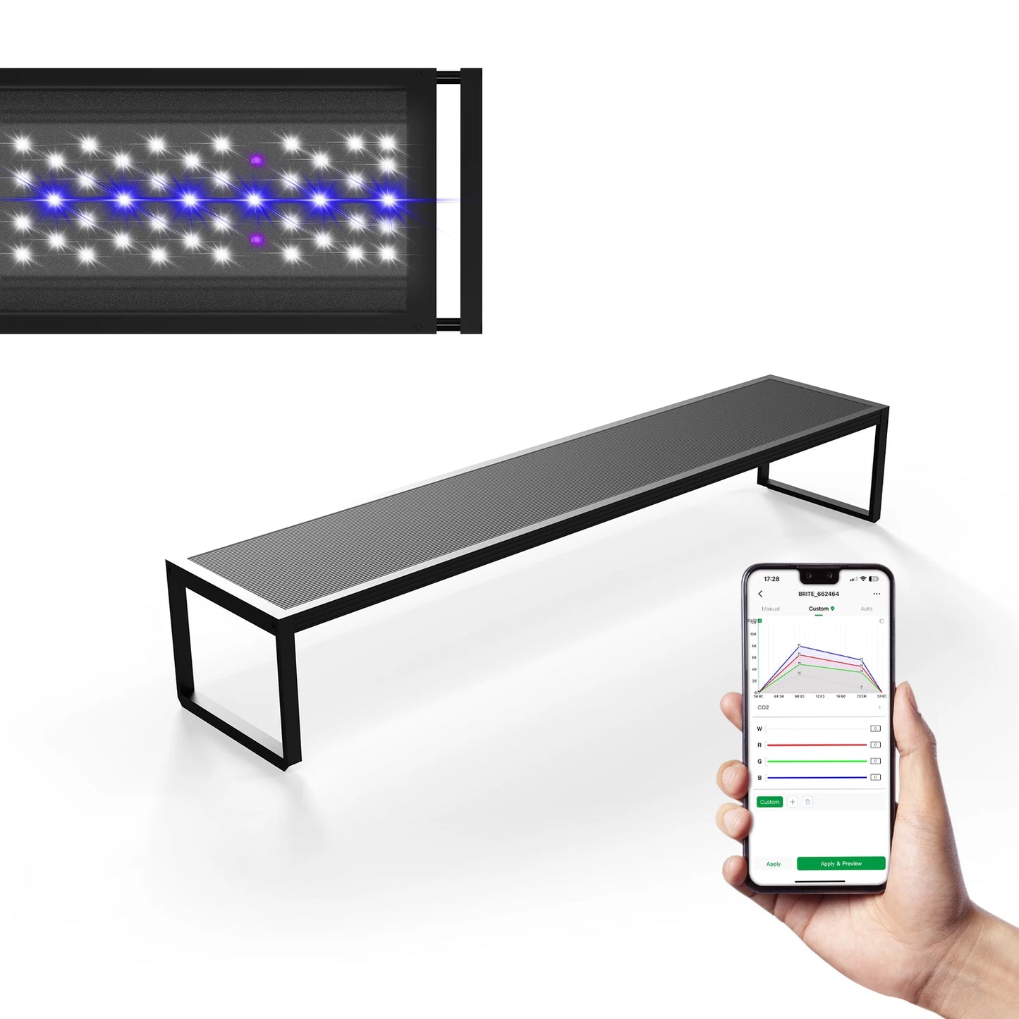 Auto Aquarium LED Light with App-Controlled