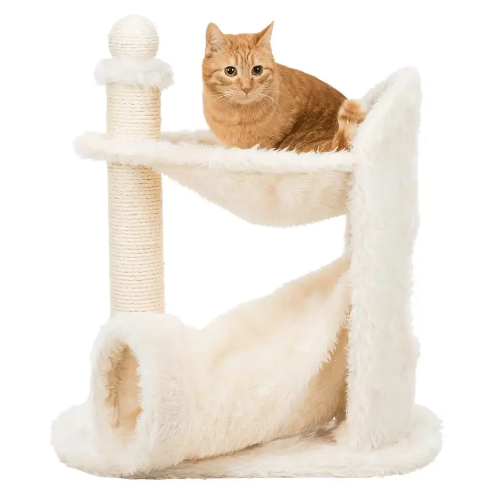 Plush Cat Tree Sisal Scratching Post