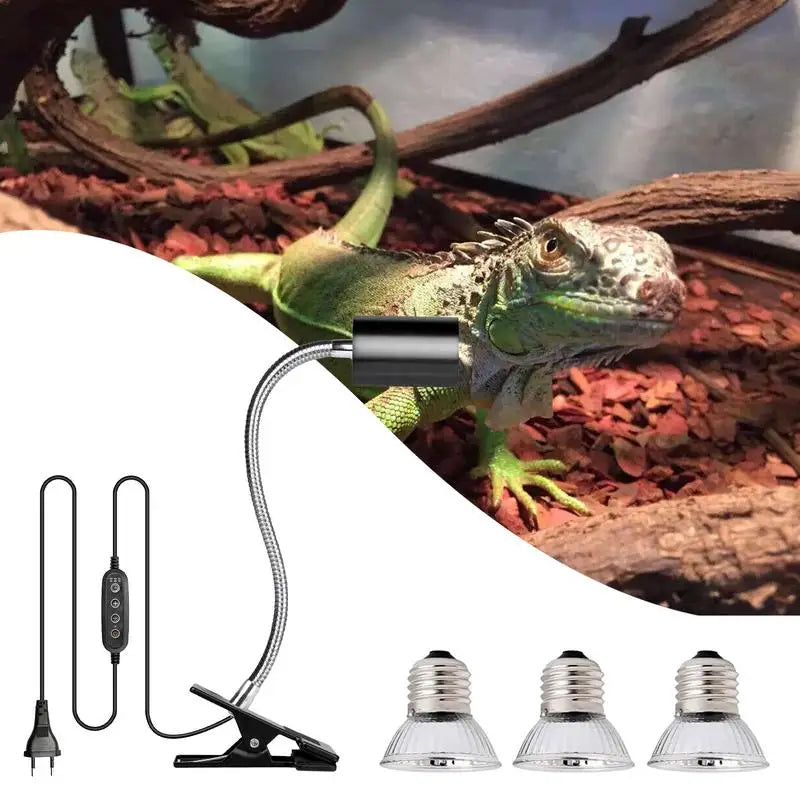 Reptile Heat Bulbs Dimmable Switch 360 Rotatable Clip
