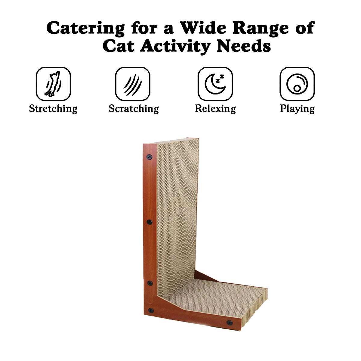 L-Shaped Cat Scratching Board
