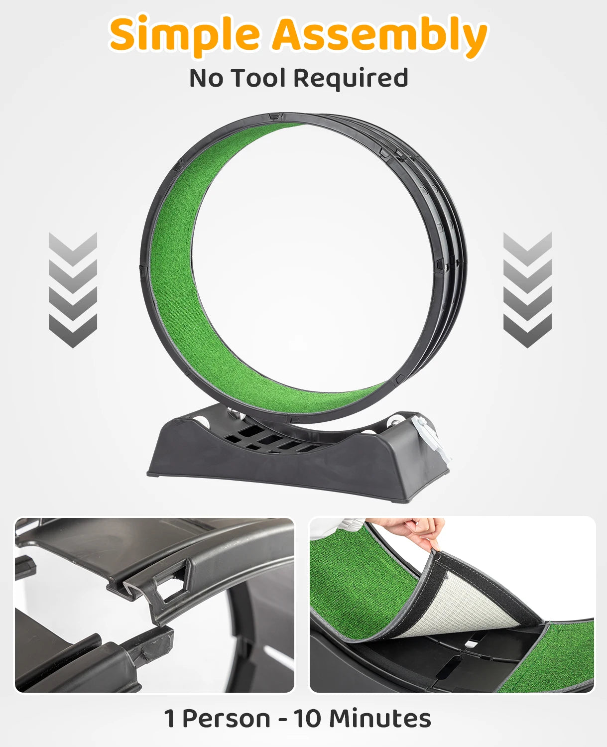 Cat Treadmill with Carpeted Runway