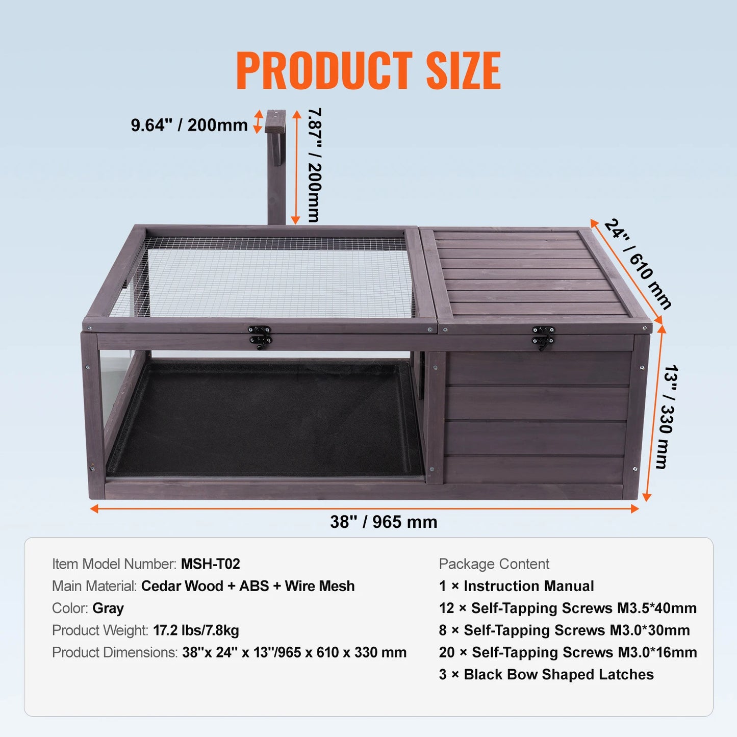 3-Room Tortoise House