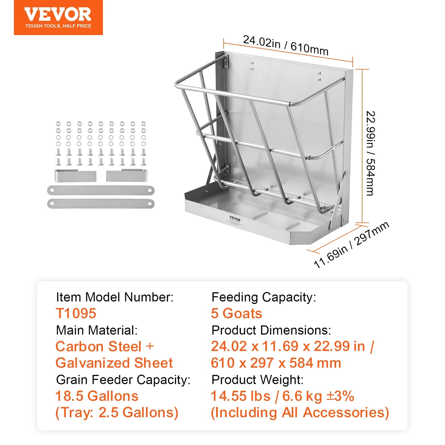 Heavy-Duty Steel Hay Rack for Livestock
