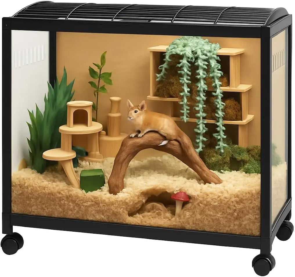 360° Viewing Transparent Hamster Habitats
