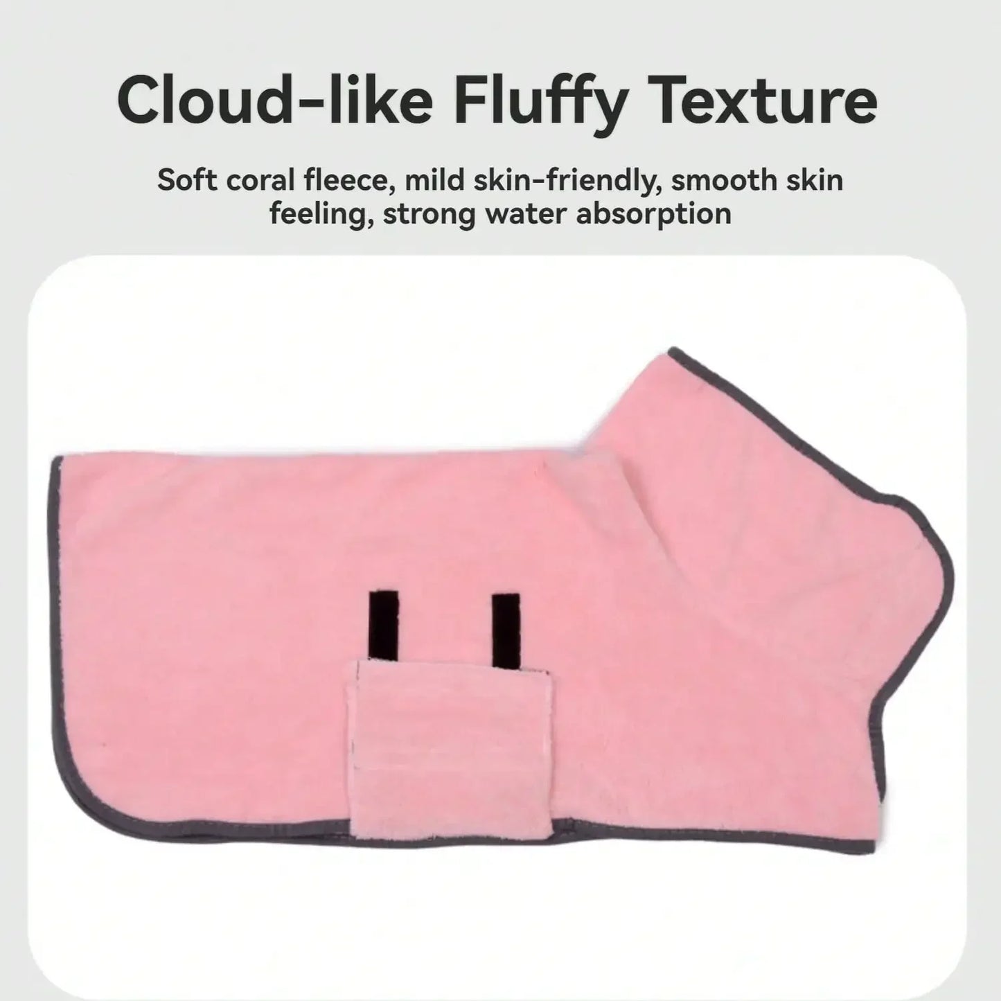 Super Absorbent Fleece Bathrobe