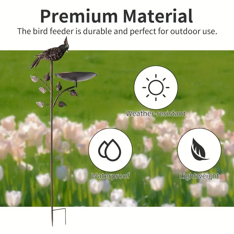 Metal Bird Feeder Stake