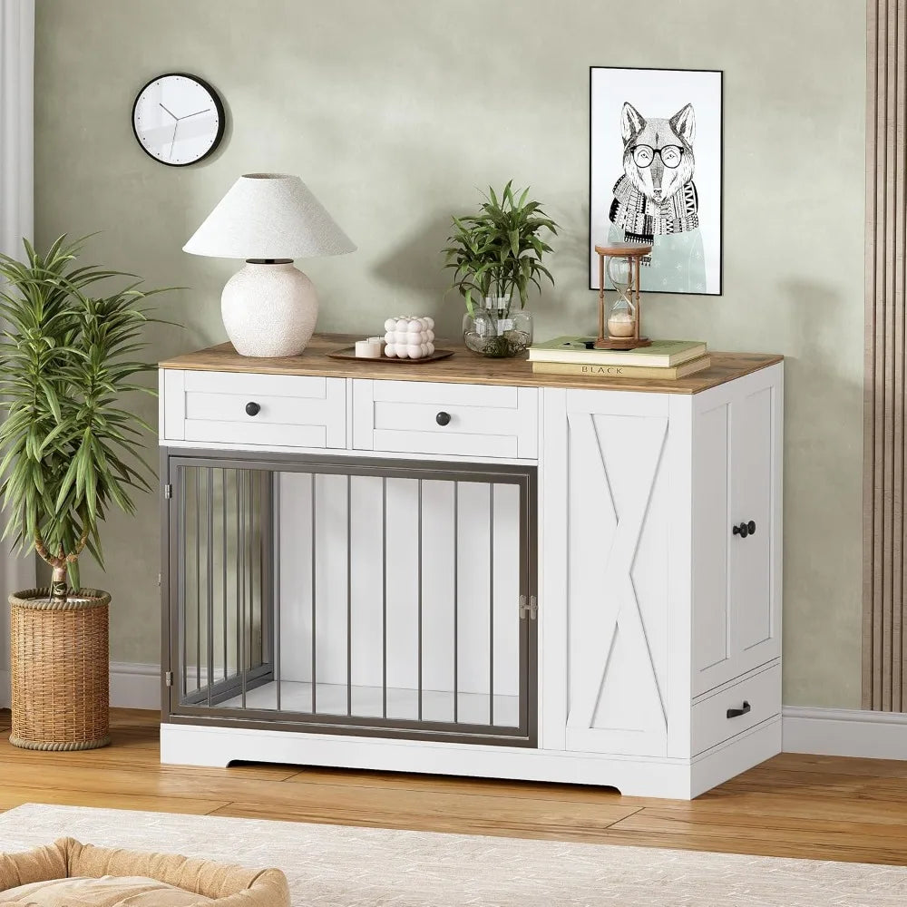 Dog Kennel Furniture with Double Doors