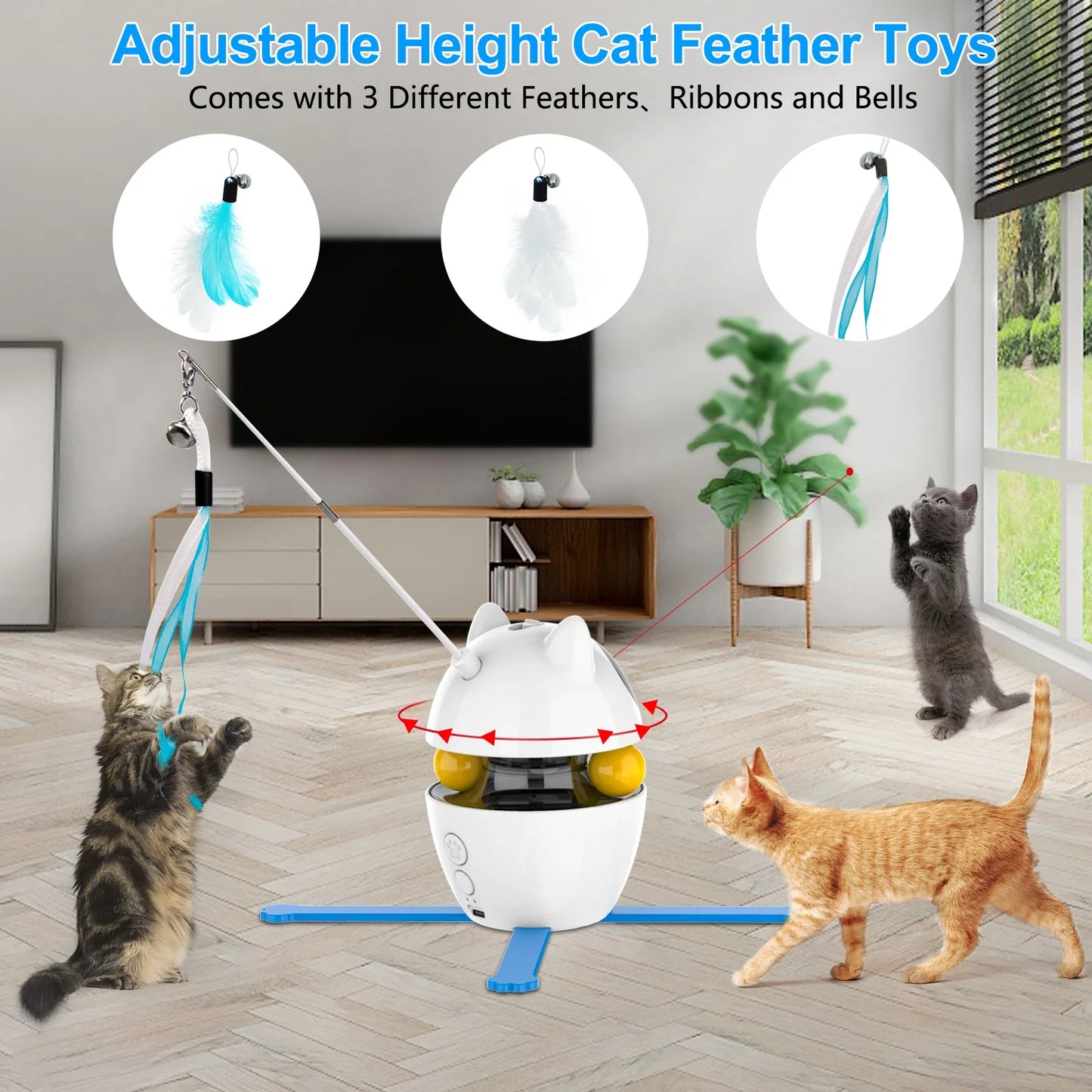 4-in-1 Cat Electric Interactive Toys