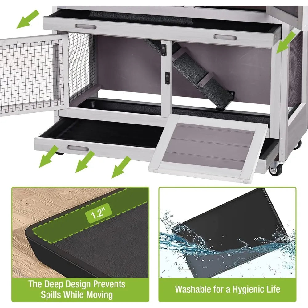Indoor, Wood Pet Cage