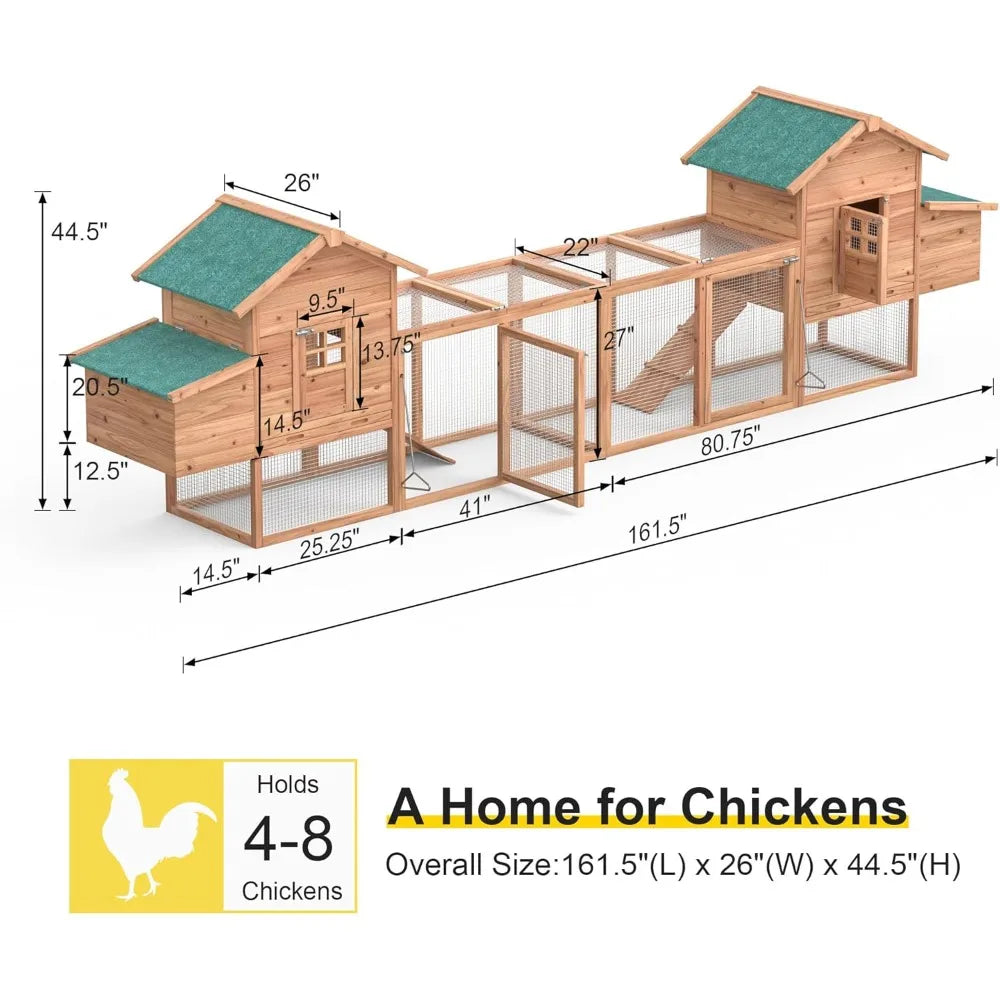 Outdoor Chicken Coop for 4-8 Chickens