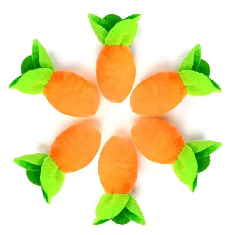 Plush Dog Toys Carrot Pulling Interactive Training Toys