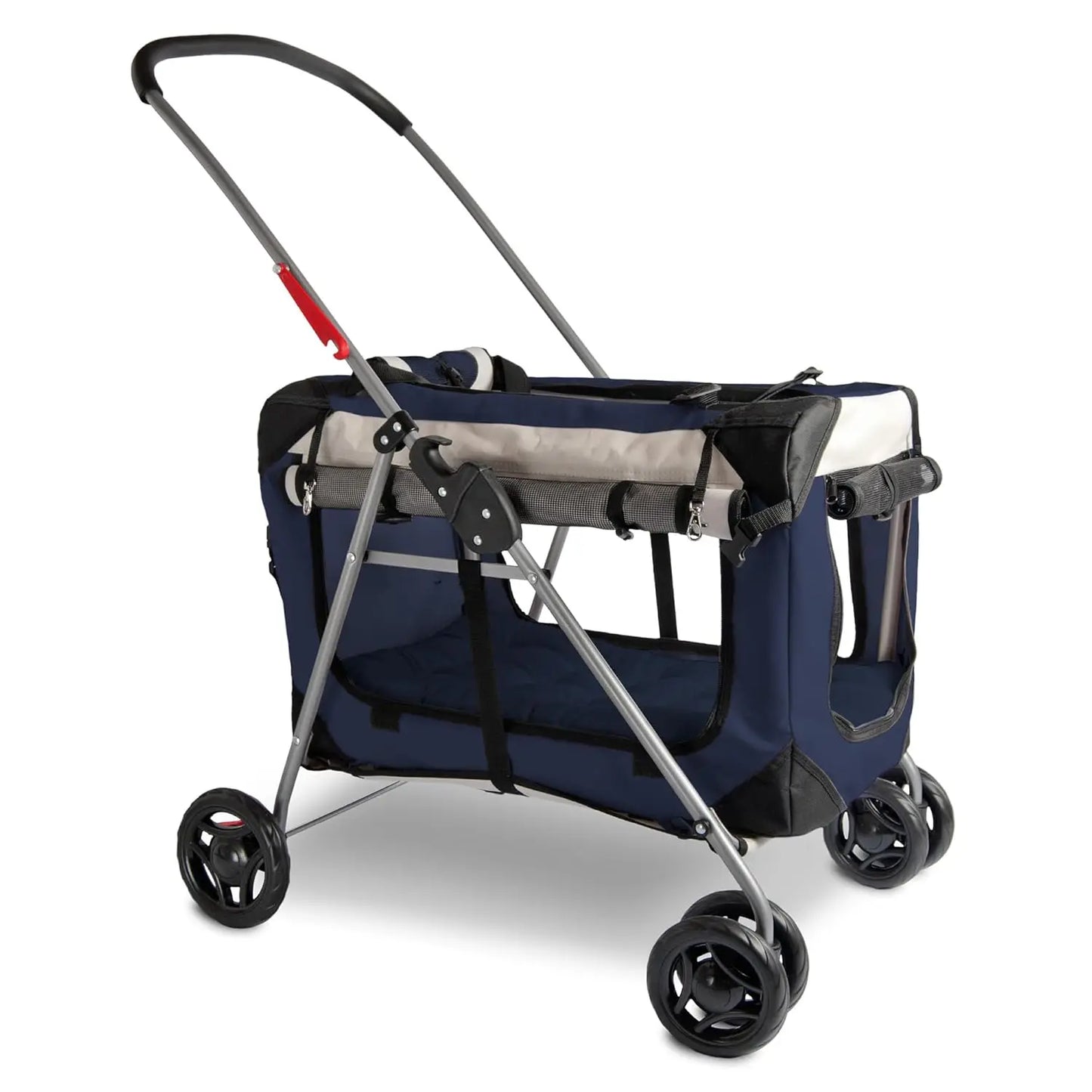 Pet Stroller with Top Loading & Side Loading