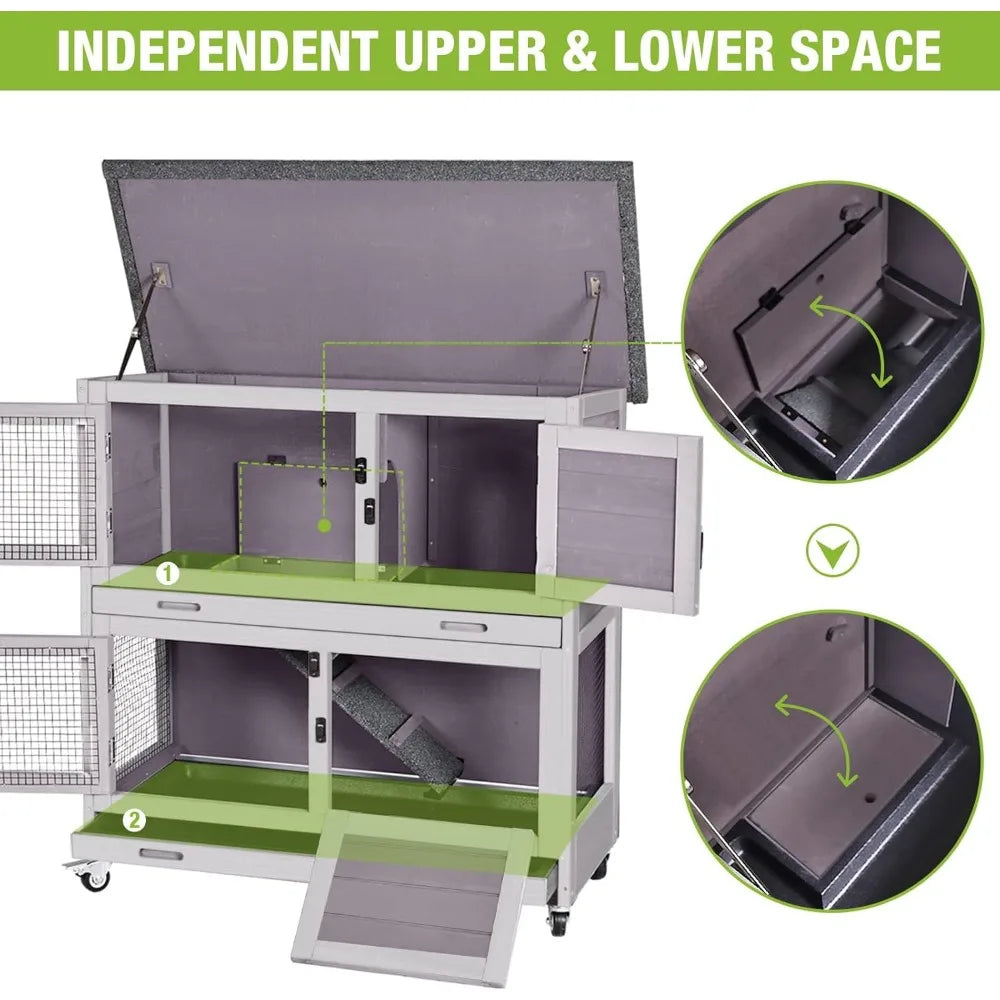 Indoor, Wood Pet Cage