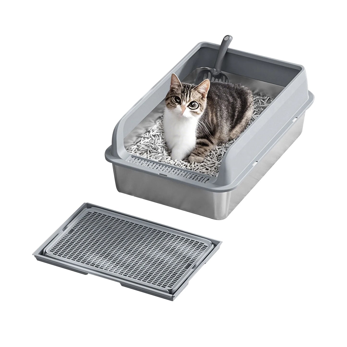 Stainless Steel Cat Litter Box