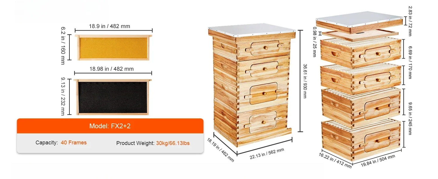 10 Frame Bee Hive