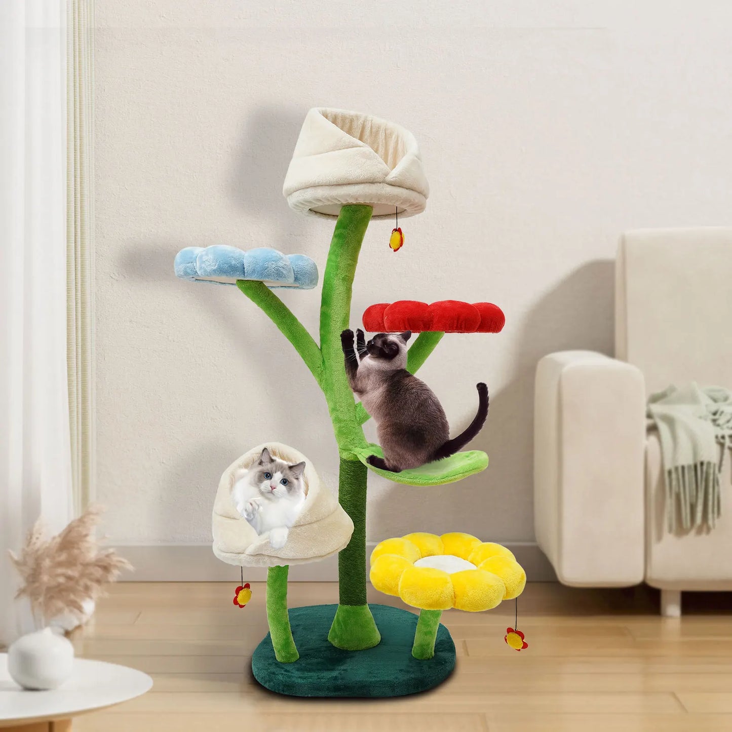 Cat Tree 6-Level Flower