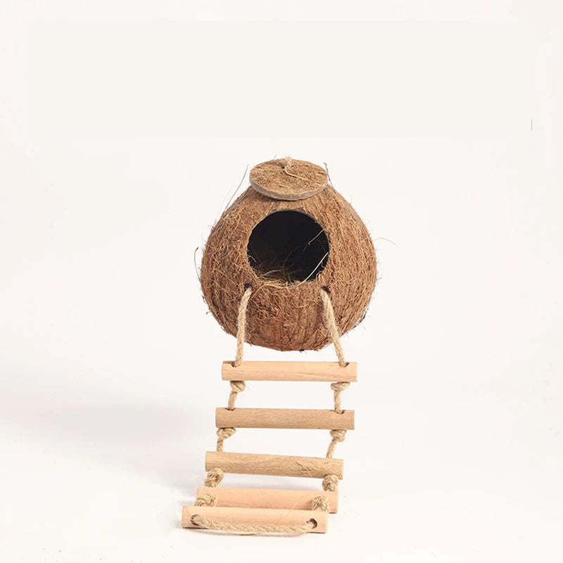 Natural Small Pet Coconut Hideout House