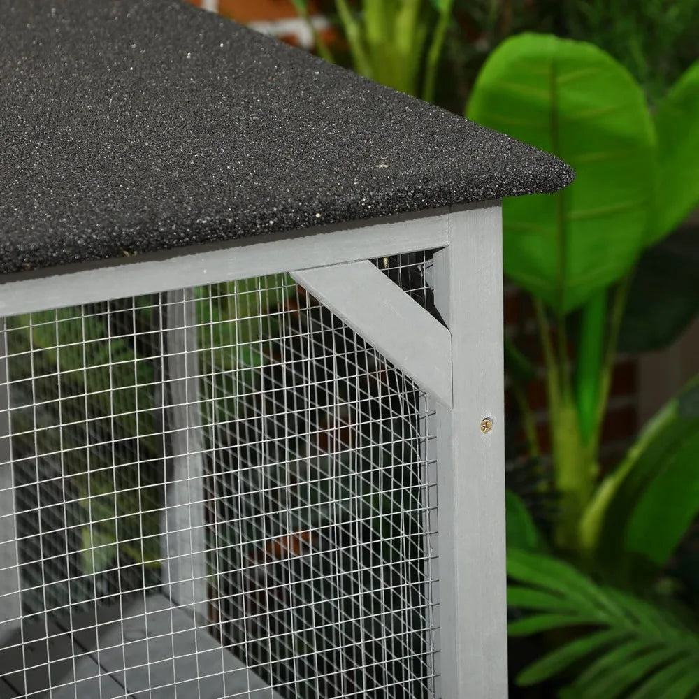 Catio 3-Level Design, Weatherproof Roof, Big Hiding Areas