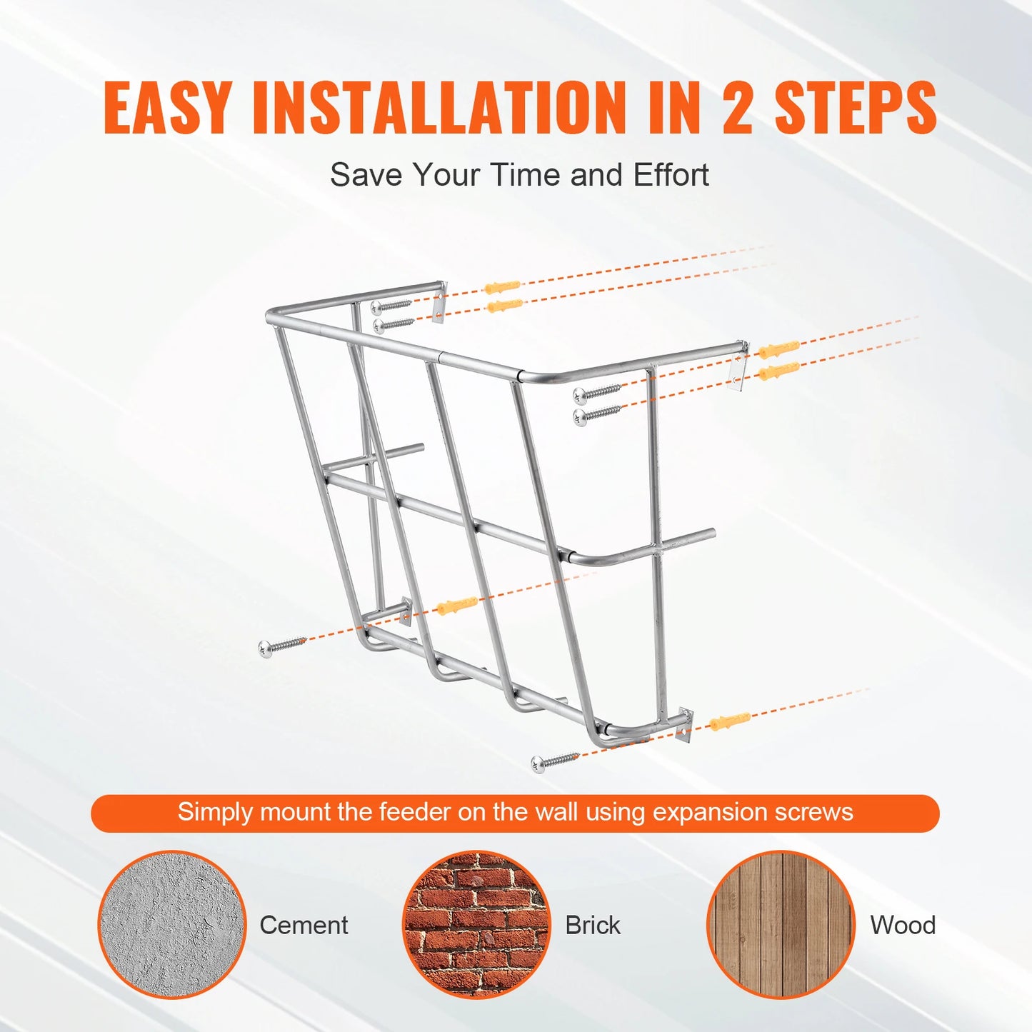 Heavy-Duty Steel Hay Rack for Livestock