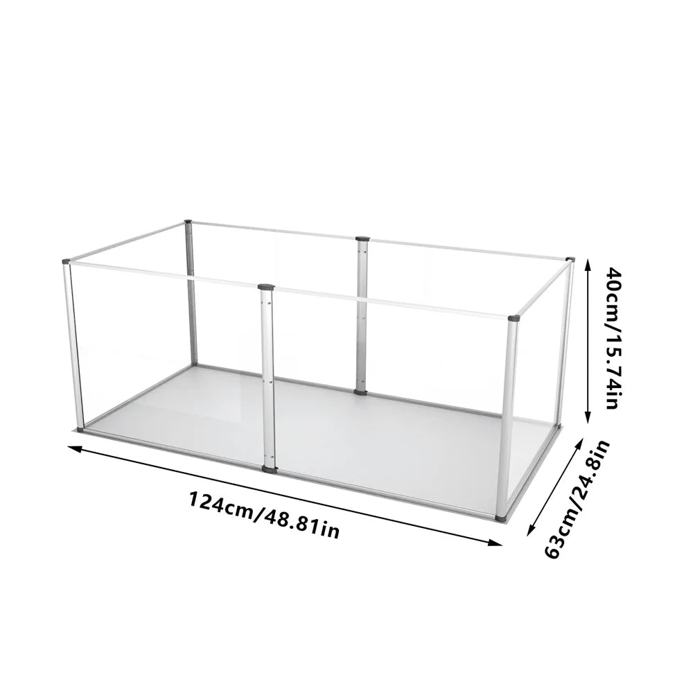 Indoor Clear Cage with Waterproof Pad