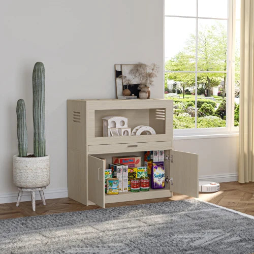 Cage with Independent Storage Cabinet