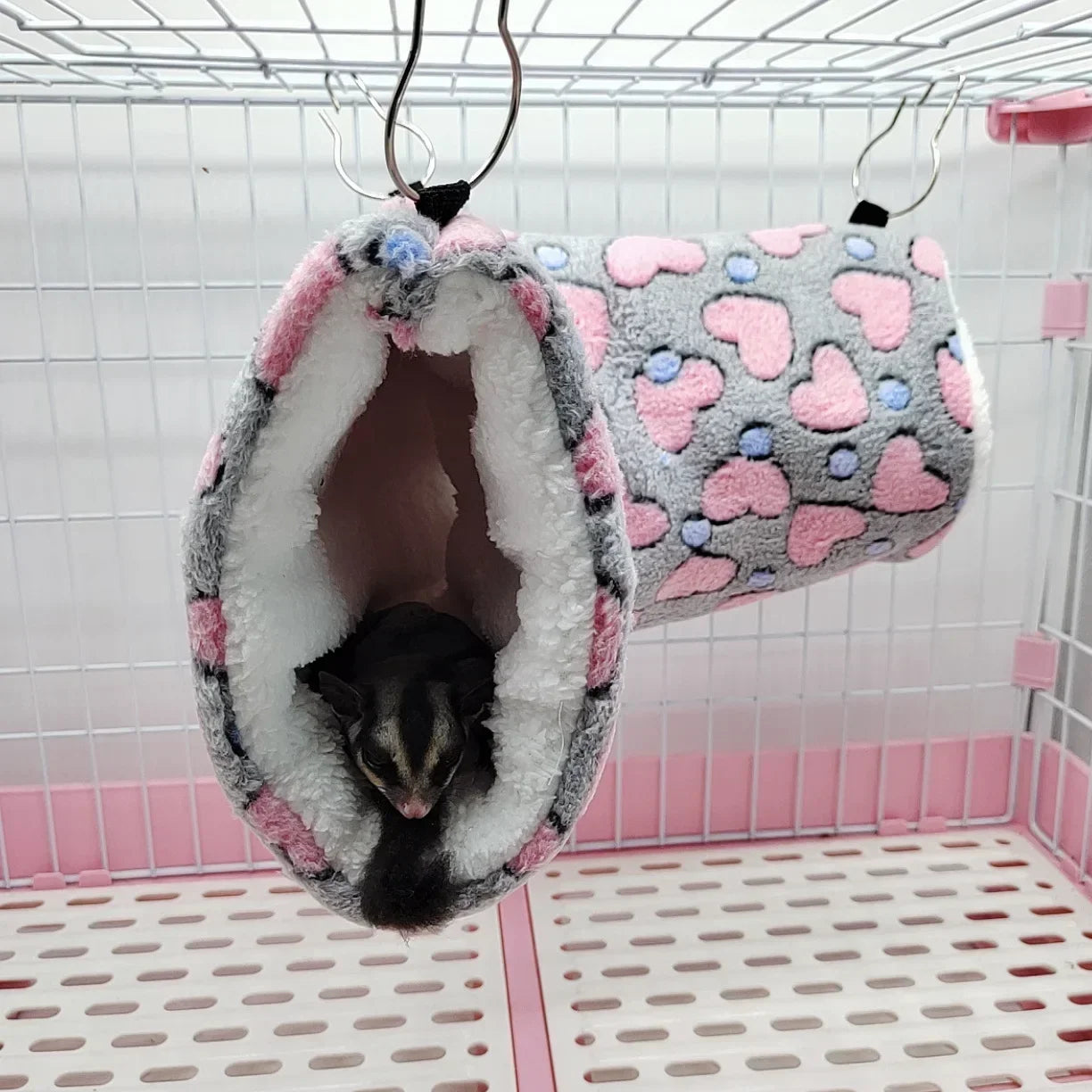 Warm ultra-soft plush tunnel nest