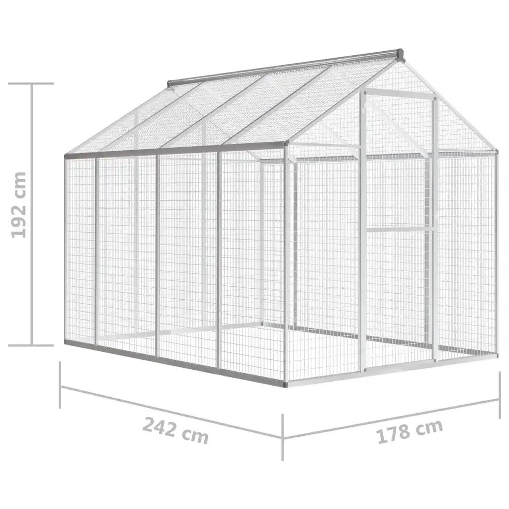 Outdoor aluminum aviary