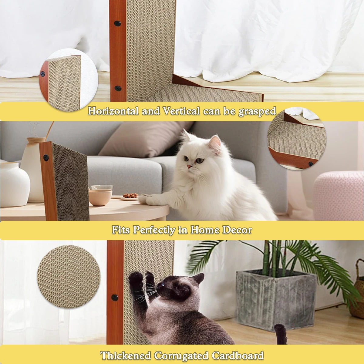 L-Shaped Cat Scratching Board