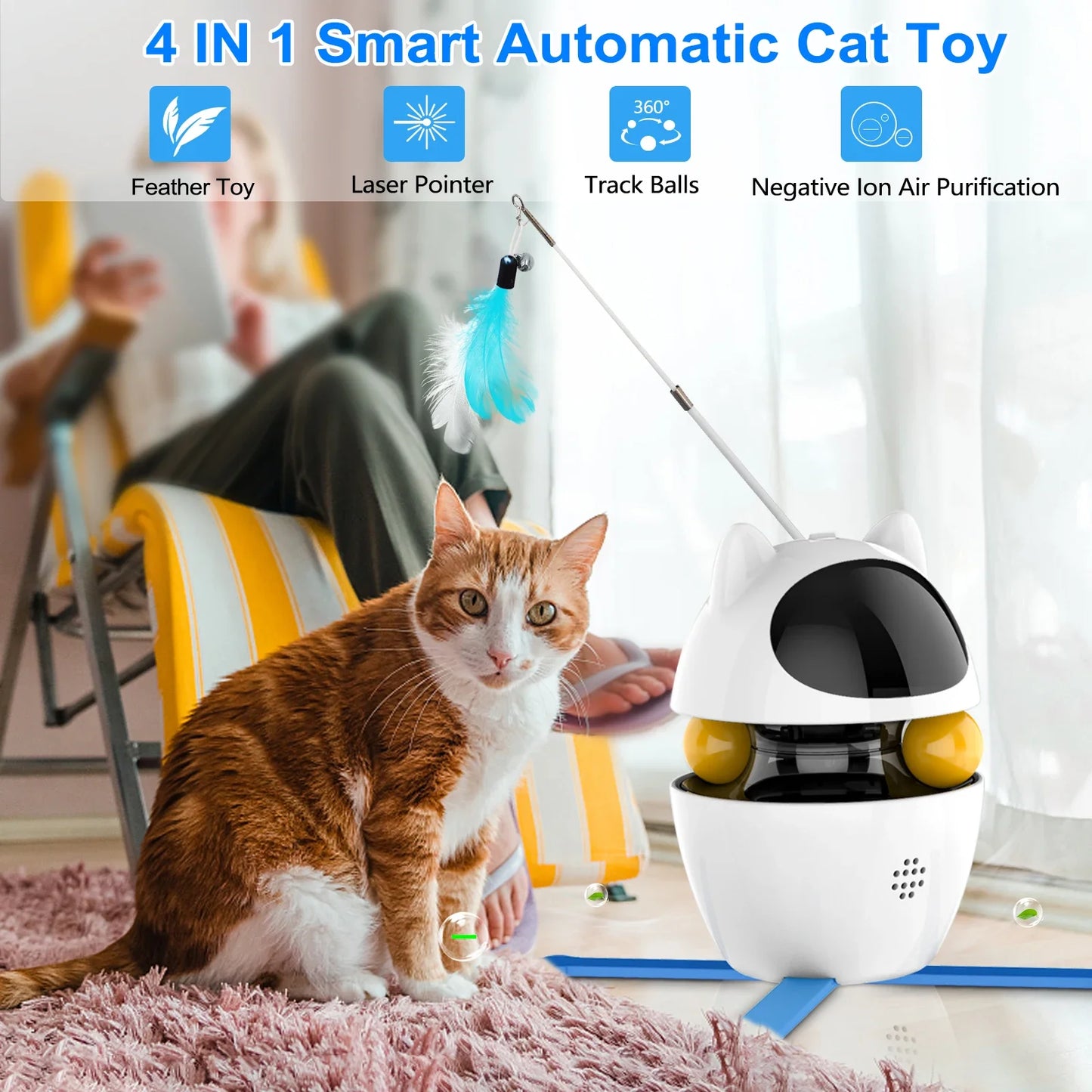 4-in-1 Cat Electric Interactive Toys