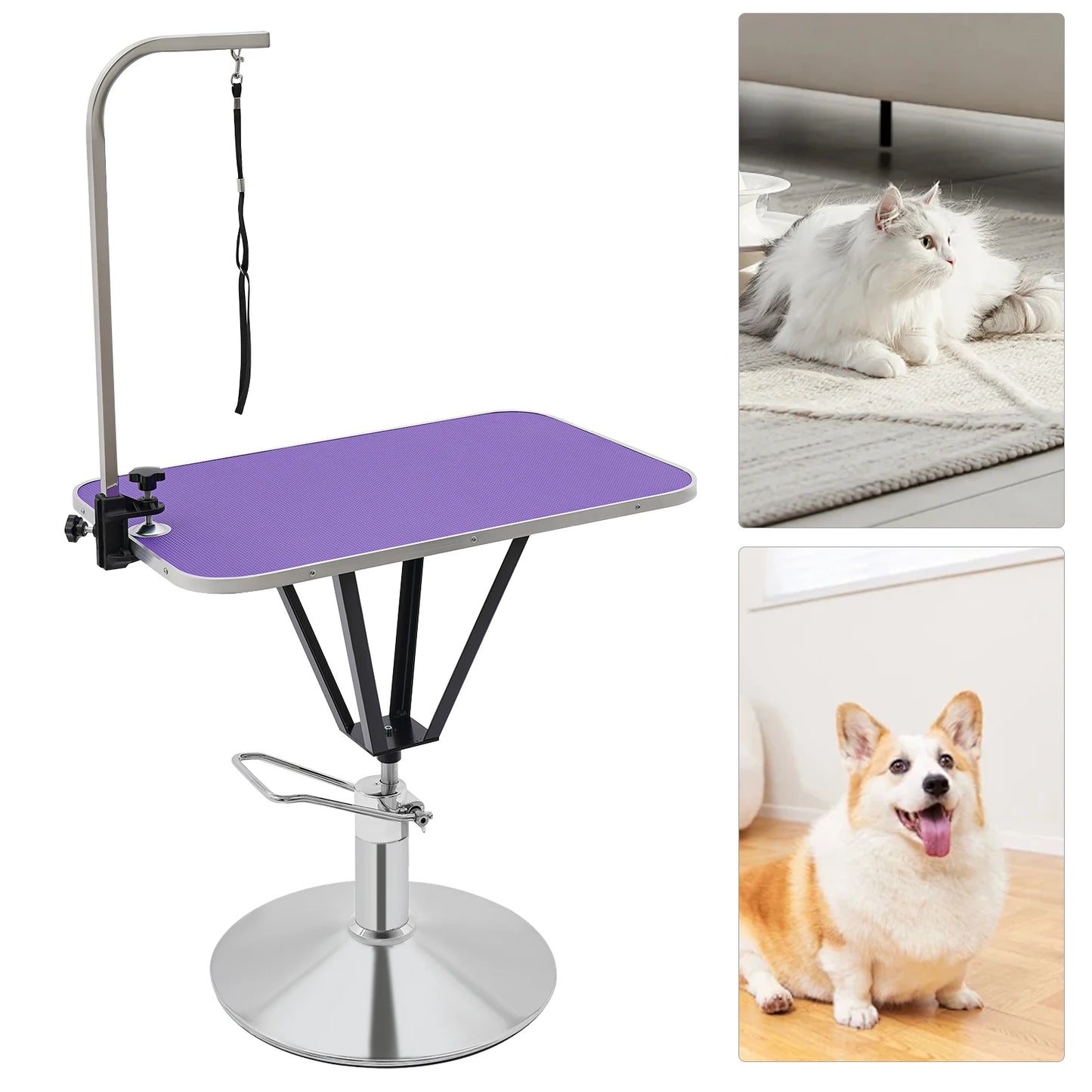 Hydraulically Lifting Animal Grooming Table