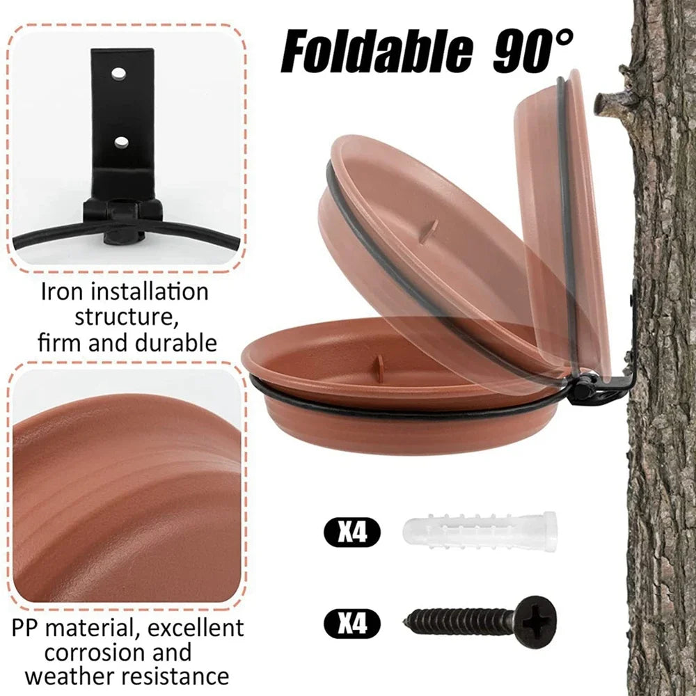 Mounted Bird Tray for Feeder/Bath