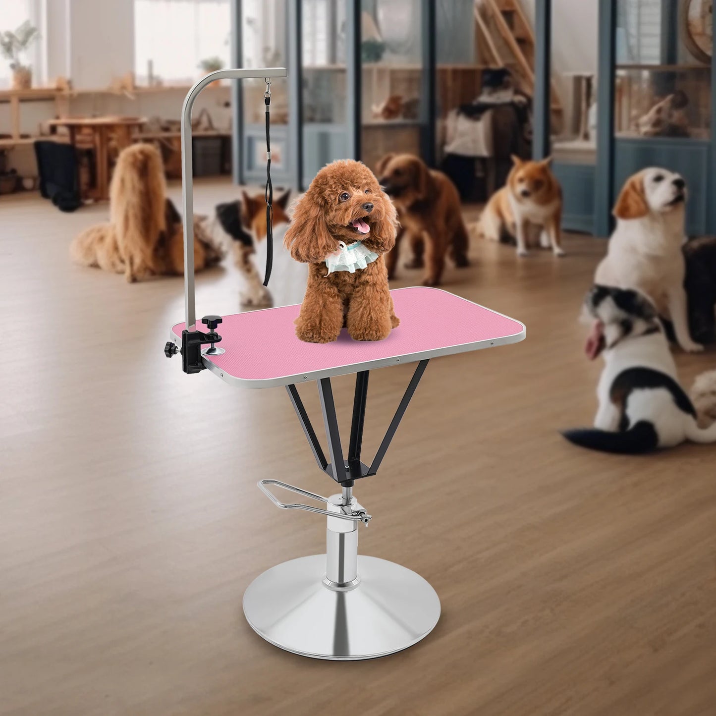 Hydraulically Lifting Animal Grooming Table